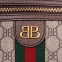 Gucci x Balenciaga The Hackers Projects PVC & Leather Shoulder Bag 680129