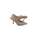Christian Dior J'Adior Slingback Pump Beige Technical Fabric In Size 37 1/2