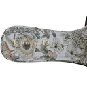 Christian Dior Dway Heeled Slide Cotton and White Multicolor Toile de Jouy Papillon Motit Size 37 1/2