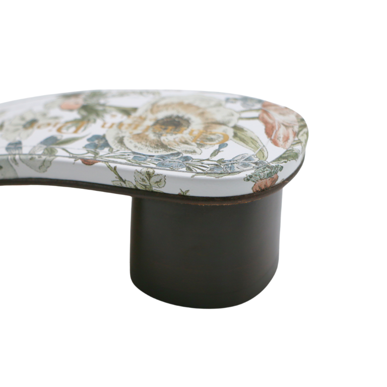 Christian Dior Dway Heeled Slide Cotton and White Multicolor Toile de Jouy Papillon Motit Size 37 1/2