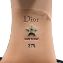Christian Dior Dway Heeled Slide Cotton and White Multicolor Toile de Jouy Papillon Motit Size 37 1/2