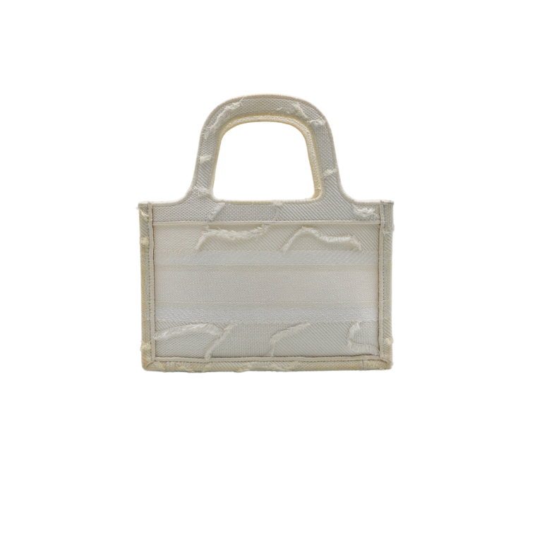 Christian Dior Camo Canvas Mini White Book Tote