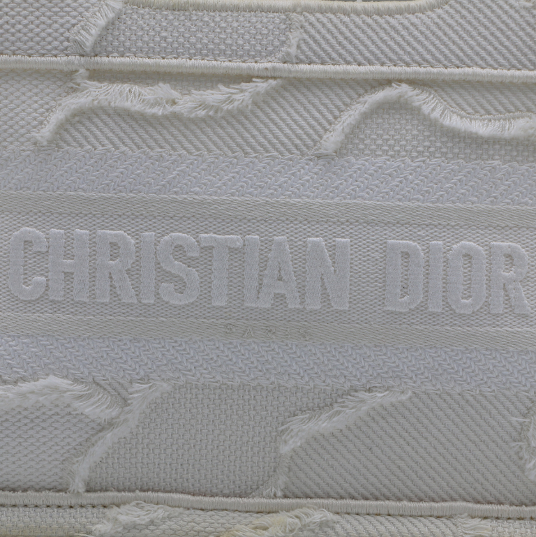 Christian Dior Camo Canvas Mini White Book Tote