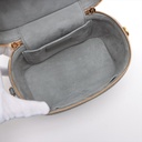 Christian Dior Grey Lambskin Leather Cannage Vanity Case Bag