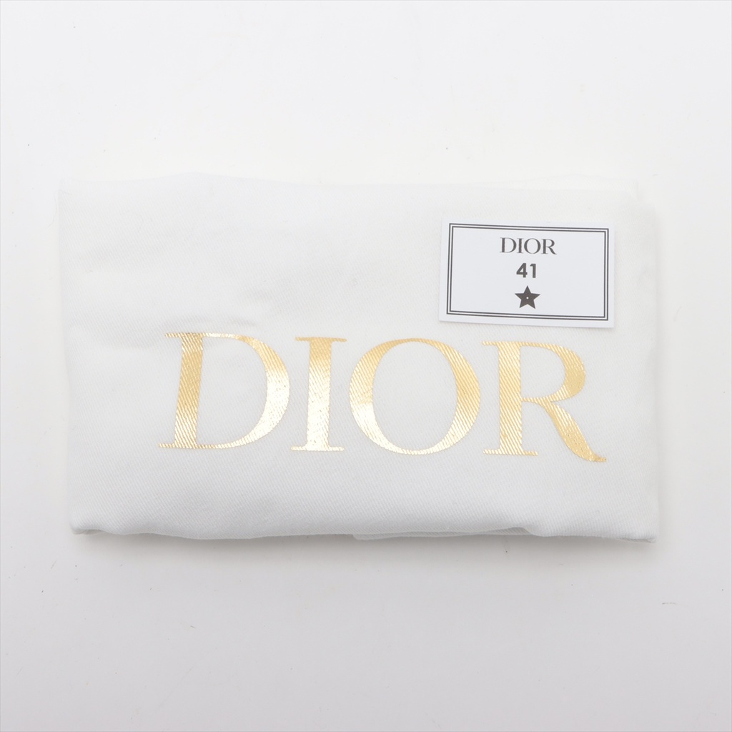 Christian Dior Grey Lambskin Leather Cannage Vanity Case Bag
