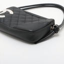 Chanel Cambon Lambskin Pochette Black 