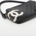Chanel Cambon Lambskin Pochette Black 