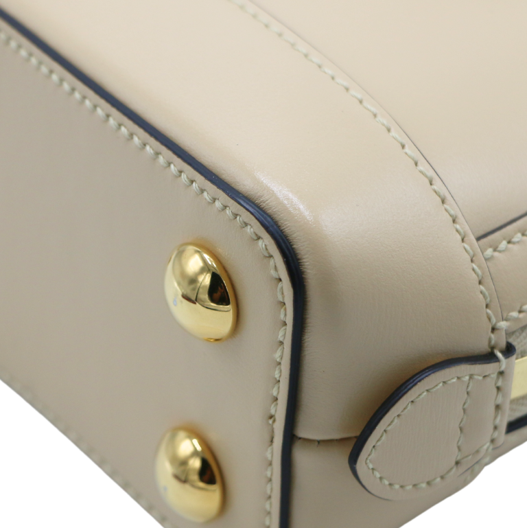 Gucci Horsebit 1955 Mini Top Handle Beige Bag 640716