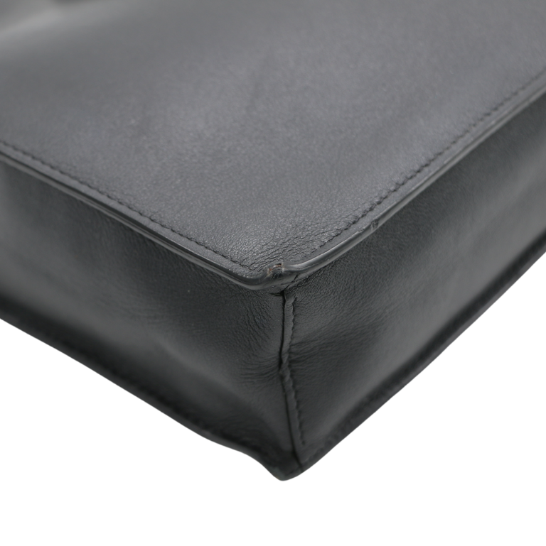 Valentino Garavani Black Leather Clutch
