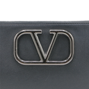 Valentino Garavani Black Leather Clutch