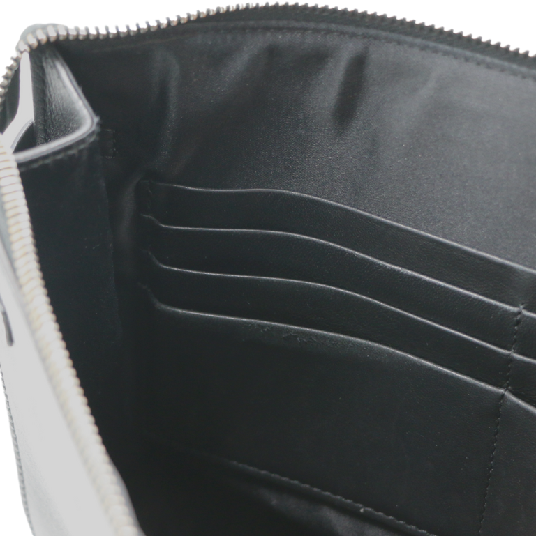 Valentino Garavani Black Leather Clutch