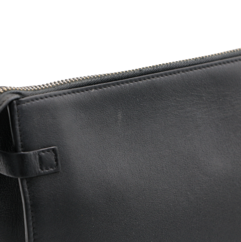 Valentino Garavani Black Leather Clutch