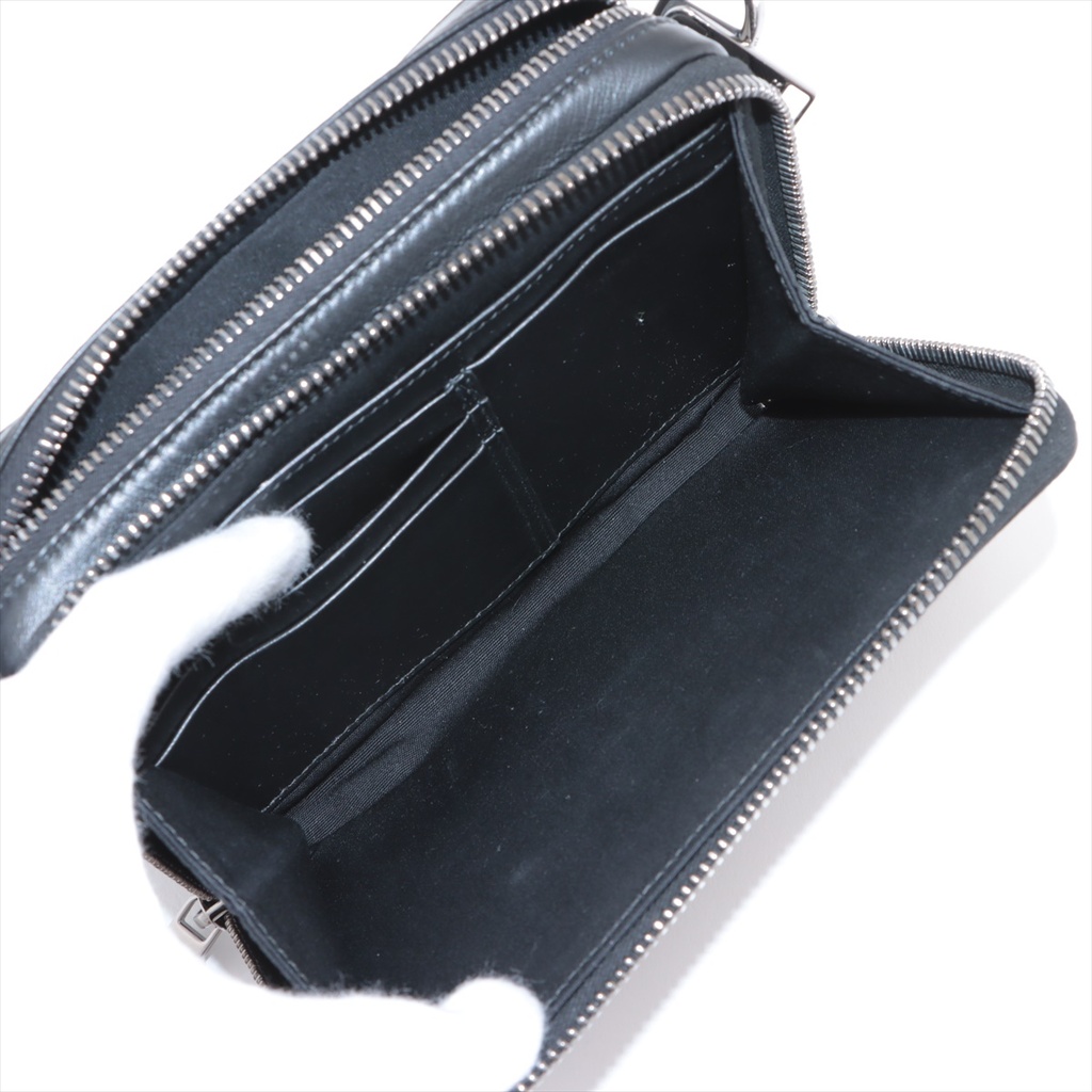 Christian Dior  Coated Canvas CD Diamond Messenger Pouch Black