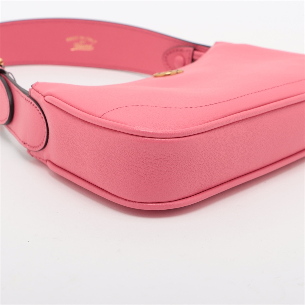 Gucci Aphrodite Mini Leather Shoulder Bag Pink 739076