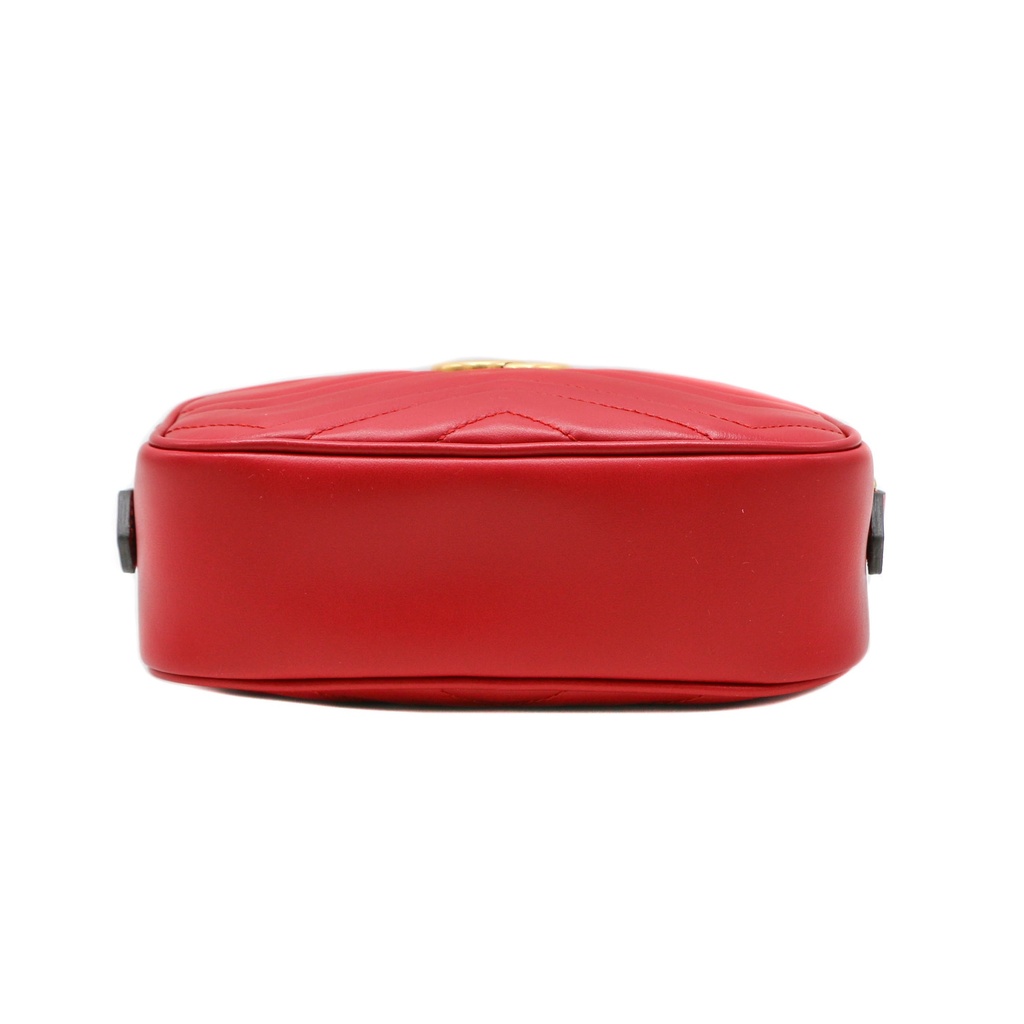 Gucci GG Marmont Camera Red Crossbody Bag
