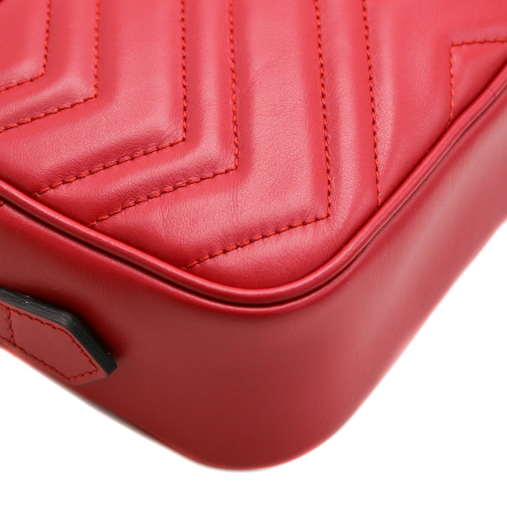 Gucci GG Marmont Camera Red Crossbody Bag
