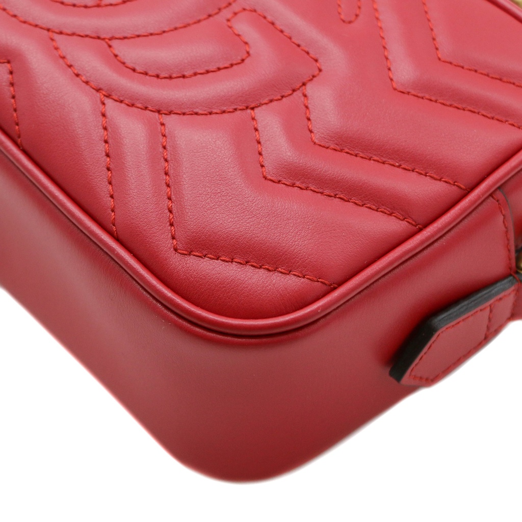 Gucci GG Marmont Camera Red Crossbody Bag