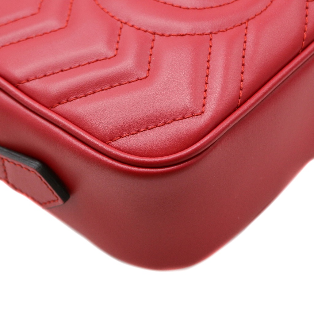 Gucci GG Marmont Camera Red Crossbody Bag