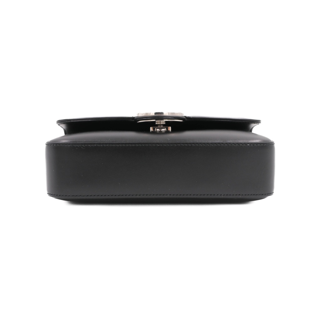 Gucci Petit GG Mini Leather Shoulder Bag Black 739722