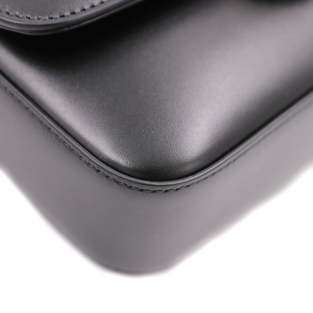 Gucci Petit GG Mini Leather Shoulder Bag Black 739722