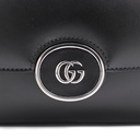 Gucci Petit GG Mini Leather Shoulder Bag Black 739722