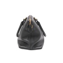 Gucci Dollar Calfskin Large GG Charm Dome Satchel Tote Black