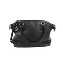 Gucci Dollar Calfskin Large GG Charm Dome Satchel Tote Black