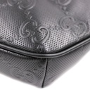 Gucci Calfskin GG Tennis Embossed Pocket Belt Bag Black