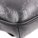 Gucci Calfskin GG Tennis Embossed Pocket Belt Bag Black
