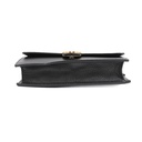 Gucci GG Interlocking Pebbled Leather Crossbody Bag Black 615523