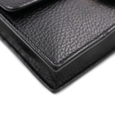 Gucci GG Interlocking Pebbled Leather Crossbody Bag Black 615523