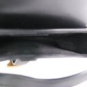 Christian Dior Saddle Bag Leather Shoulder Bag Black