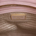 Prada Beige Saffiano Leather Lux Small Double Zip Tote Bag