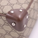 Gucci GG Supreme Monogram Canvas Shoulder Bag Beige 626363
