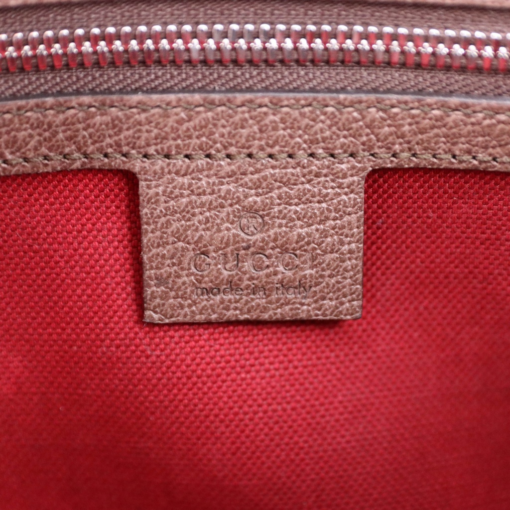 Gucci GG Supreme Monogram Canvas Shoulder Bag Beige 626363