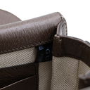 Gucci Bamboo 1947 Jumbo GG Canvas & Leather 2 Way Handbag Brown 686864