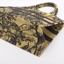 Christian Dior Embroidery Toile de Jouy Voyage Medium Book Tote Yellow