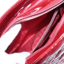 Christian Dior Lady Dior Cannage Patent Leather Medium Handbag Bordeaux