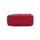 Christian Dior Lambskin Cannage Mini Lady Dior Fuchsia