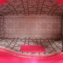 Christian Dior Lambskin Cannage Mini Lady Dior Fuchsia