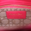 Christian Dior Lambskin Cannage Mini Lady Dior Fuchsia