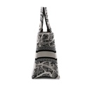 Christian Dior Embroidered Plan De Paris Small Book Tote White