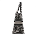 Christian Dior Embroidered Plan De Paris Small Book Tote White