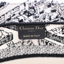 Christian Dior Embroidered Plan De Paris Small Book Tote White