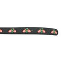 Gucci Bee Leather Slim Black Belt with Double G Buckle  414516 80 32