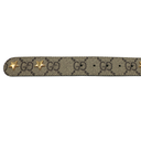 Gucci Star Wide Belt With Square G In Beige And Ebony Supreme Brown Size 80 32 710086
