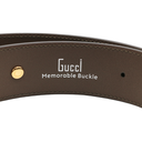 Gucci Star Wide Belt With Square G In Beige And Ebony Supreme Brown Size 80 32 710086