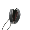 Chanel Lambskin Round Mini Clutch With Chain Black