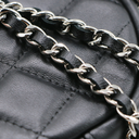 Chanel Lambskin Round Mini Clutch With Chain Black