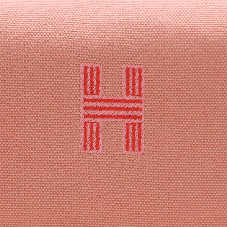 Hermes Canvas Small Bride-A-Brac Pouch Goyave
